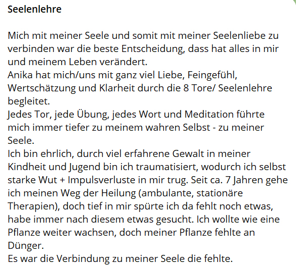 Rezension Seelenlehre